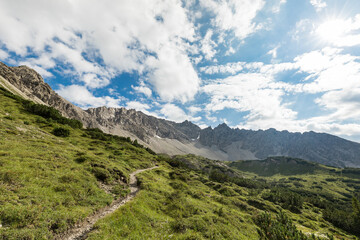 Fototapeta na wymiar Austrian landscape in the mountains