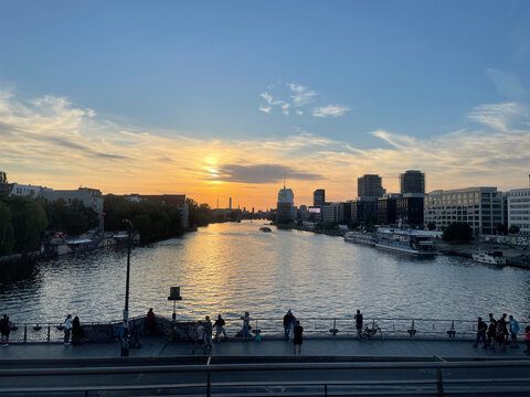 Berlin, Friedrichshain, Abendstimmung, 