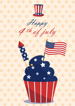 Fourth of July Independence Day party banner