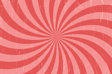 Fototapeta premium Vector swirl background in comic book style with scratched texture. Retro pop art design.