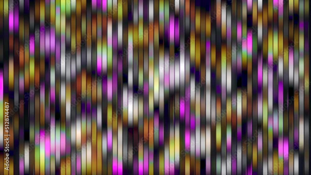 Aufkleber blurred stripes shimmering pattern. motion. colored segments flowing on a black background .