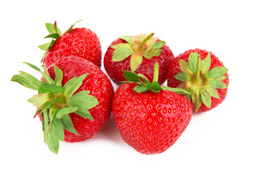 Pile of fresh red strawberries