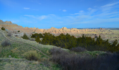 Walking Path in South Dakota Badlands