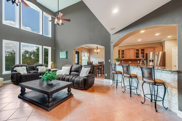 A warm and welcoming living room 