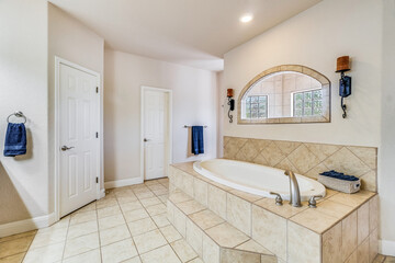 master bathroom with tub