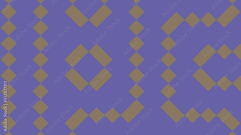Aufkleber modern animated pattern with geometric tiles. abstract dynamic very peri violet elements in geometri