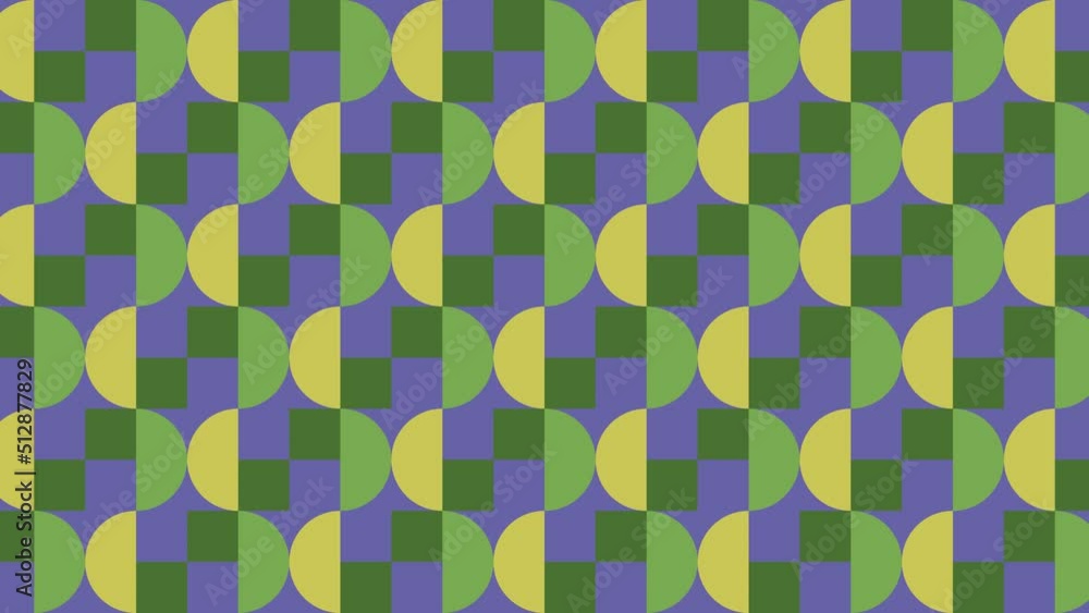 Aufkleber modern animated pattern with geometric tiles. abstract dynamic very peri violet elements in geometri
