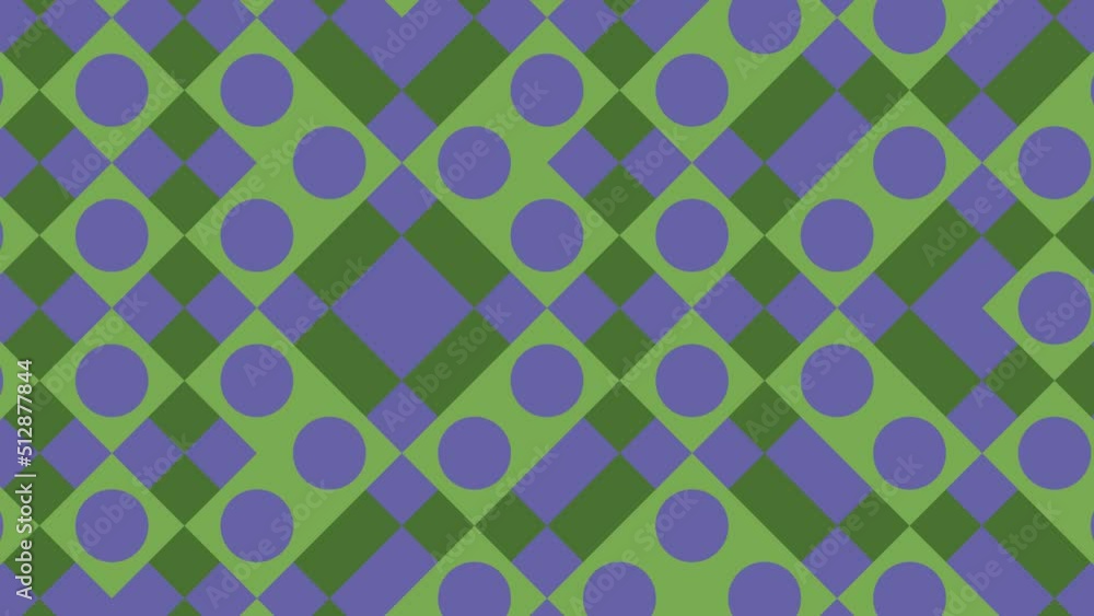 Aufkleber modern animated pattern with geometric tiles. abstract dynamic very peri violet elements in geometri