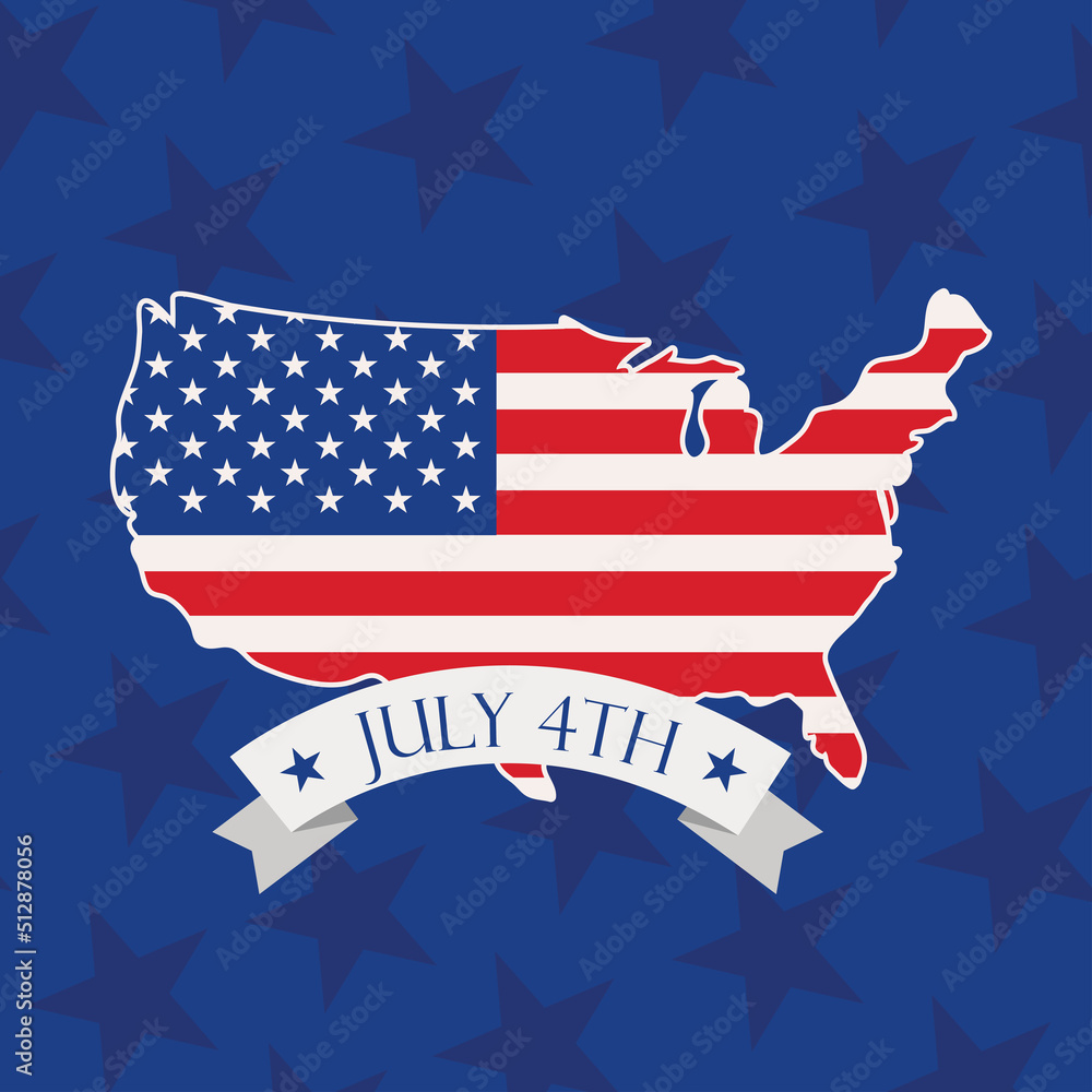 Wall mural july 4th independence day