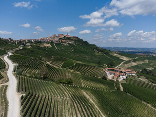 View of La Morra, Piedmont - Italy