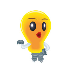 cute light bulb