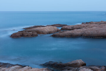 Image of the Costa Brava, Mediterranean Sea north of Catalonia, Spain.