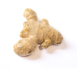 ginger root on a white background