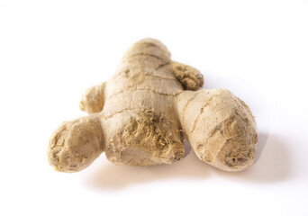 ginger root on a white background