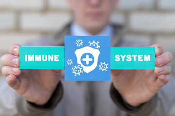 Immune system concept. Human immunity. Defense and protection people health.
