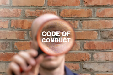 Code of conduct concept. Core values.