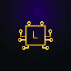 Premium luxury Vector elegant gold and  font Letter L Template for company logo with monogram element 3d Design