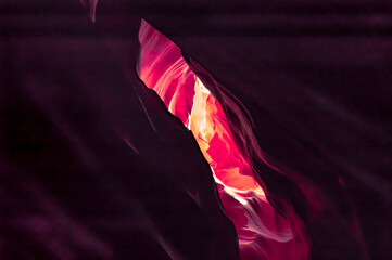 pleats, colours and deepness of Antelope Canyon, Page, Arizona