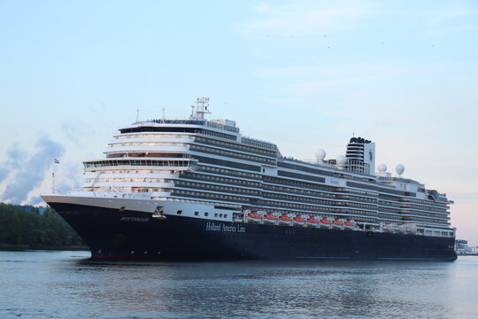 IJmuiden, the Netherlands - May 1st, 2022: MS Rotterdam Holland America Line