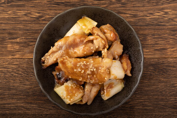 鶏せせりの甘辛だれ