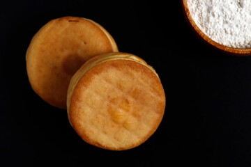 Imagawayaki a Japanese sweet on the table
