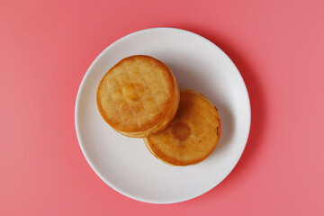 Imagawayaki a Japanese sweet on the table