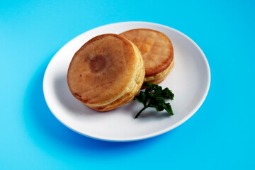 Imagawayaki a Japanese sweet on the table