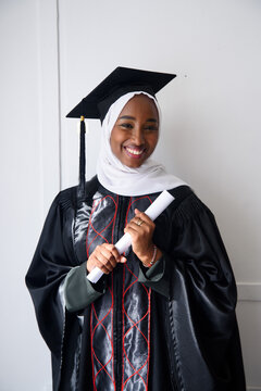 Young woman smiling on her graduation day