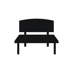 Bench icon design isolated on white background
