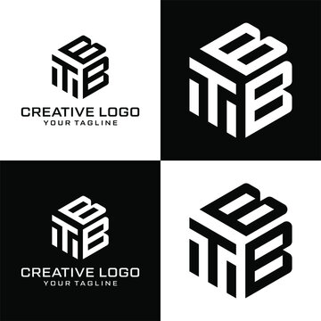 Creative letter tbb logo design vektor	