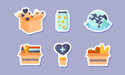 Humanitarian Day Collection Sticker Design