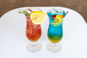 cocktail with lime