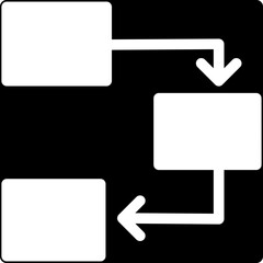 activity chart flow processes progress steps glyph icon