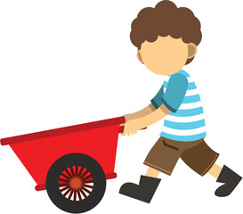 Boy with Wheelbarrow
