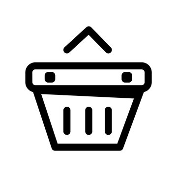 recommend clip art: basket bucket cart item wishlist outline icon