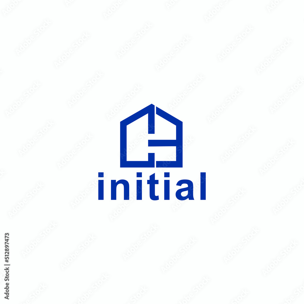 Poster initial c b vector logo design with modern style