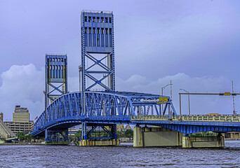 The Main Street Bridge, officially the John T. Alsop Jr. Bridge, crosses the St. Johns River in...