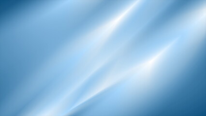 Bright blue smooth stripes abstract tech background