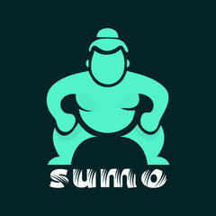 It is a simple minimalist sumo vector design for all uses