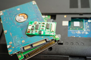 Repairing and upgrade circuit mainboard of notebook, electronic, computer hardware and technology...