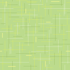 green repetitive background with chaotic intersecting lines. vector seamless pattern. geometric fabric swatch. wrapping paper. continuous print. design template for apparel, textile, cloth