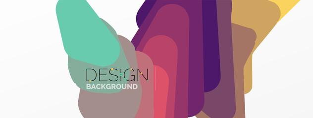 Background, creative geometric shapes composition with gradient effect. Wallpaper for concept of AI technology, blockchain, communication, 5G, science, business and technology