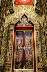 Bangkok,Thailand on December6,2020:Beautiful art and architecture of Wat Ratchabophit.