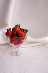 strawberries in a glass