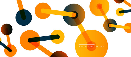 Network concept abstract background. Dots connection. Big data idea. Business template for wallpaper, banner, background or landing