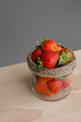 strawberries in a bowl