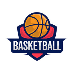 basketball club vector logo design template