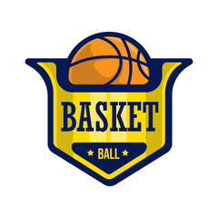 basketball club vector logo design template