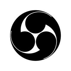 巴紋・右三つ巴（みぎみつともえ） © minya