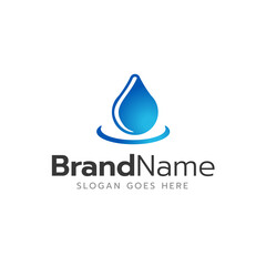 Water Logo Icon Design Vector Template